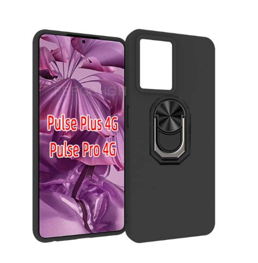 Enhanced Back Finger Ring Soft TPU Silicone Case