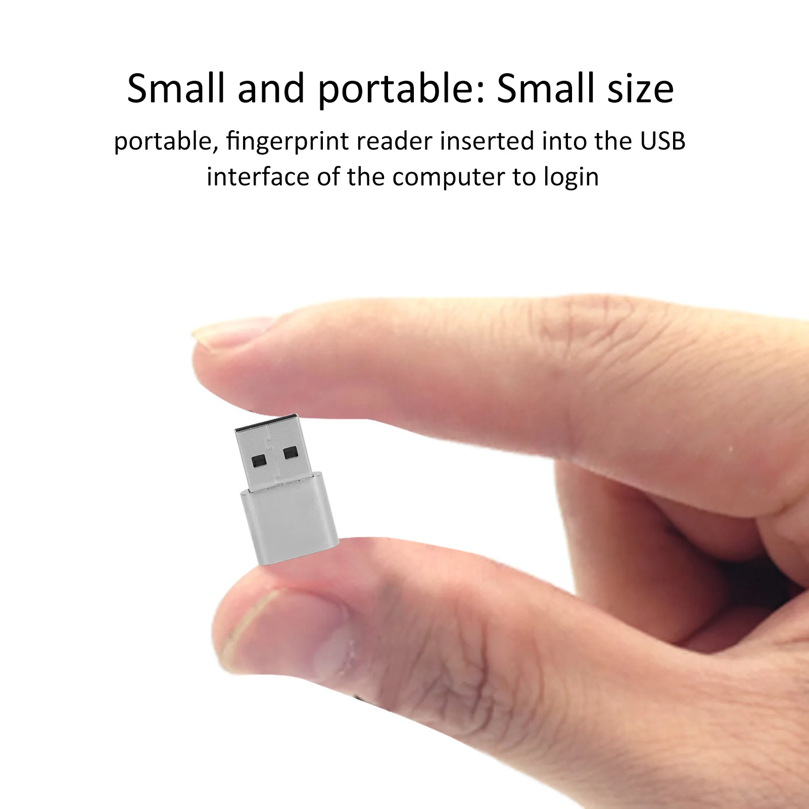USB Fingerprint Reader Fast Matching Easy Small Size Plug and Play USB Fingerprint Sensor High Sensitivity for PC