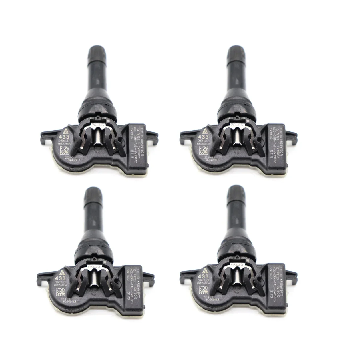 Ÿ̾   TPMS 68252493AB 68252493AA 68105280AF, 2014-24  ۽ װ̵ ũ̽ ۽ī 433MHz, 1/4 