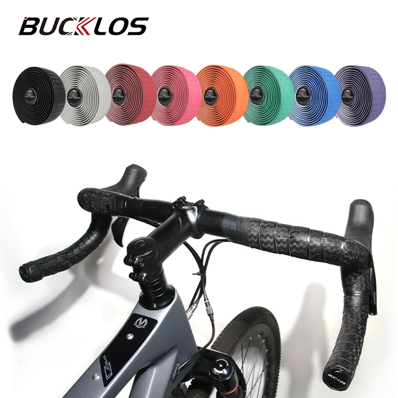 Bike Handlebar Tape BUCKLOS Road Bike Handlebar Tapes Non Slip Gravel Bicycle Bar Tape Speed Race Cycling Handle Wrapper Strap Soft Bar Cover Ribben