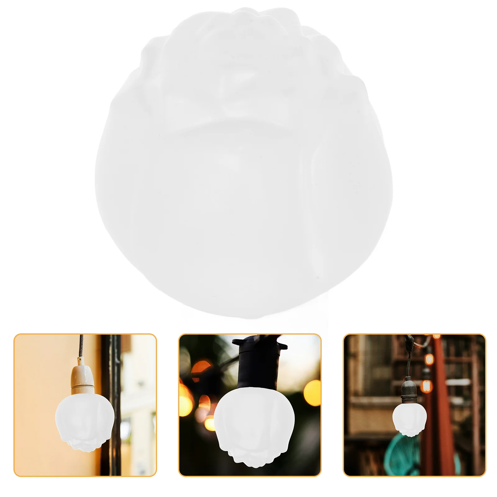 

Lampshade Cover Replacement Plastic Decorate Light Pp Decorative for Floor White