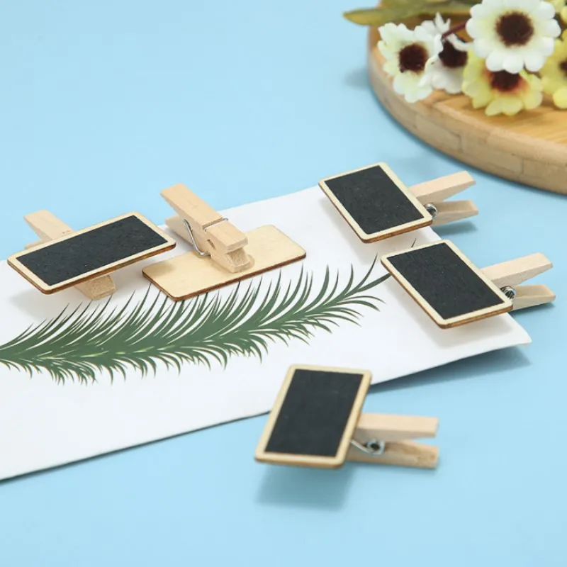 

Деревянные фотозажимы 4x3,5 см/10 шт., мини-доска для сообщений, портативная прищепка для записей, вставка, знак, канцелярские товары, открытка, искусство