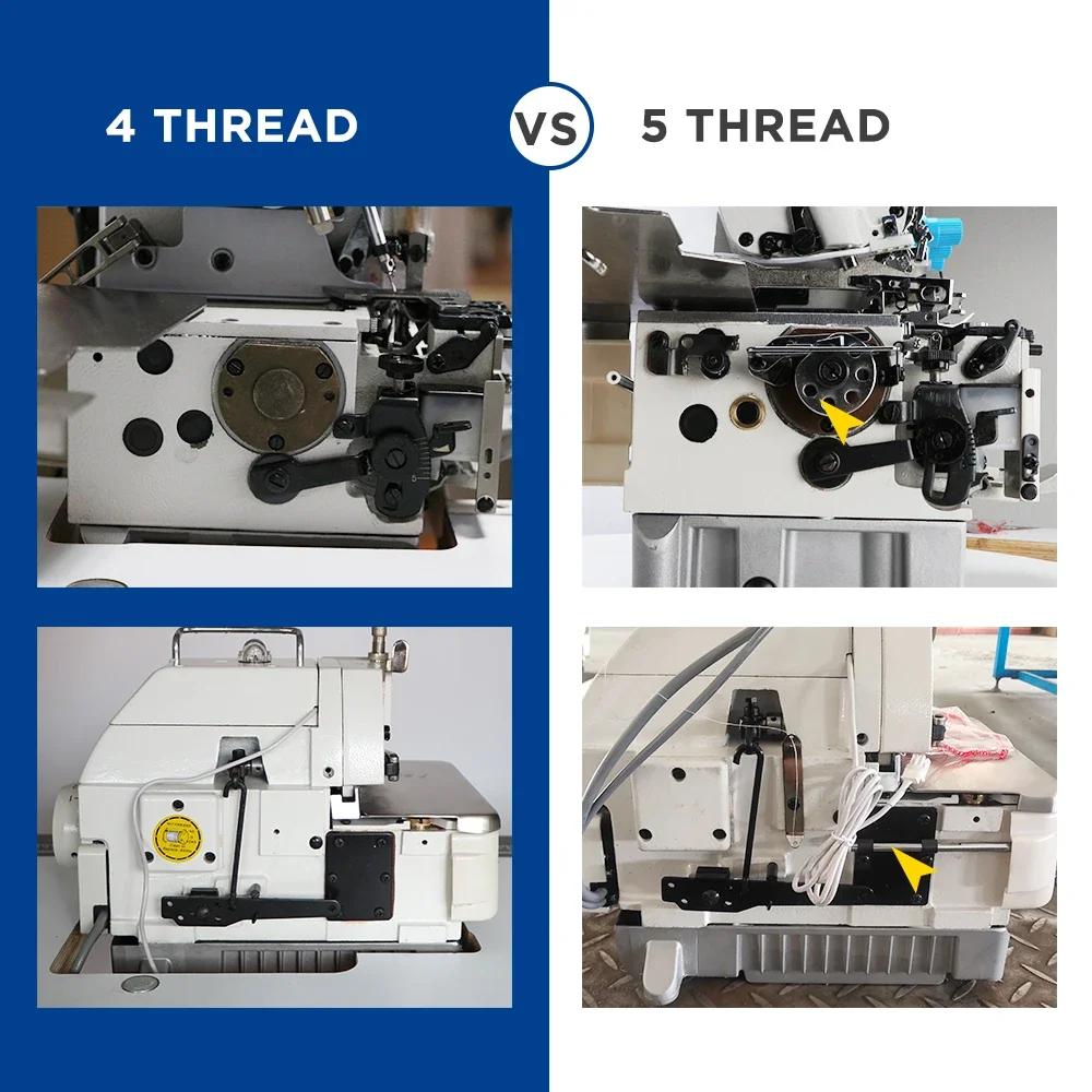MC 757DS industrial 5 thread automatic overlock sewing machine