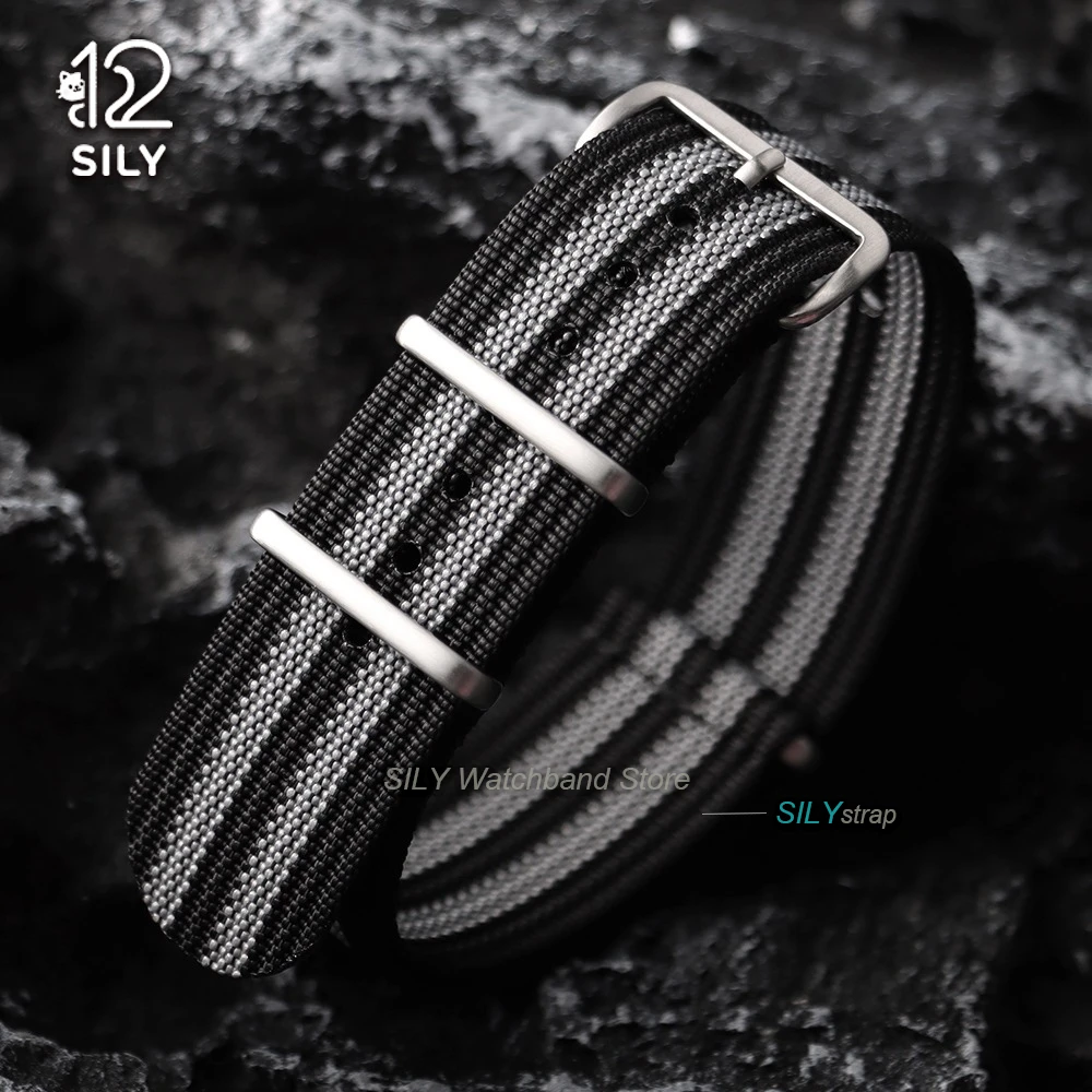 Military Nylon Watch Band - Universal Ribbed Weave Strap