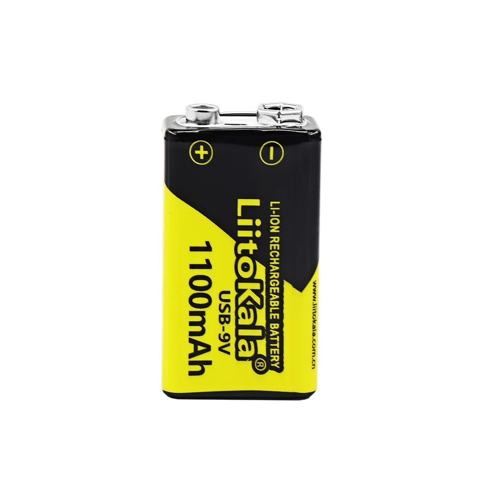LiitoKala 9V 1100mAh li-ion Rechargeable battery USB 9V Battery for Multimeter Microphone Toy Remote Control KTV use 1-16pcs rechargeable lithium batteries