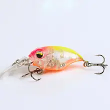  38mm/6g 3D Eye Laser-printed Floating Crank Bait Fishing Lure Crankbait Swimbait Wobbler Artificial Trout Lures Luya Accessories 
