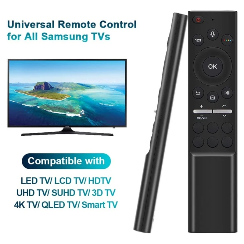 Telecomando Vocale Sostitutivo Sm-A6 Adatto Per Qled Uhd Fhd 4K 8K H8Wd