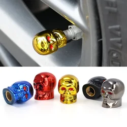Skull Valve Cap Universal Car Rust-proof Copper Core Tire Valve Stem Cap Motorcycle Bicycle Car Wheel Tire Valve Cap Accessories