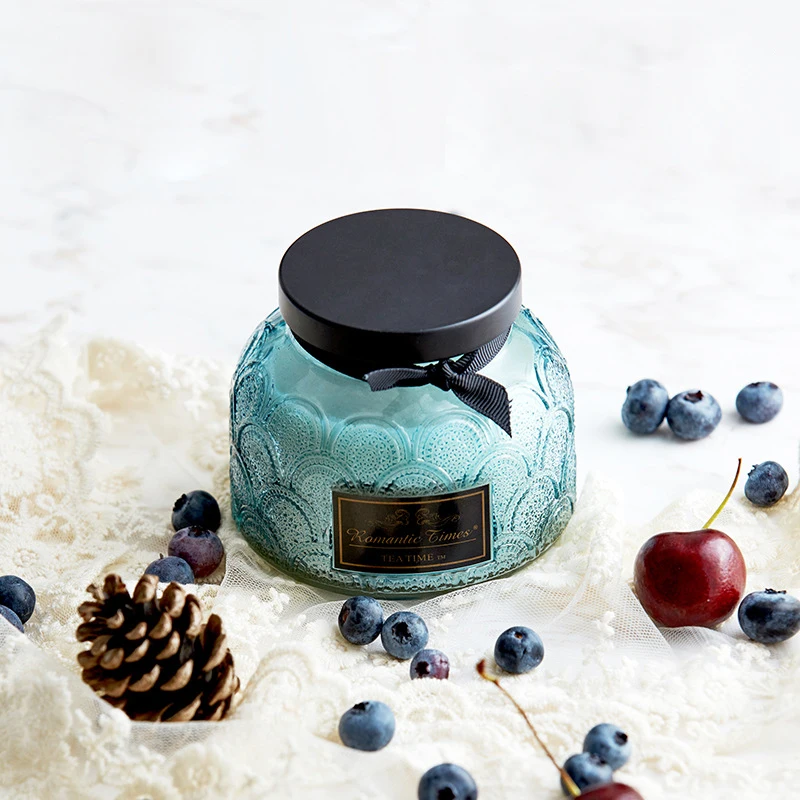 

Soy Wax Essential Oil Scented Candles Glass Large Capacity Smokeless Birthday Gift Aromatherapy Candle Home Party Decoration