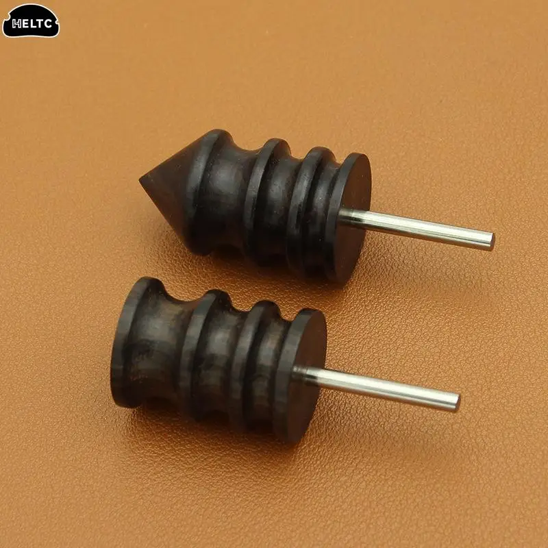 1pcs Leather Edge Polishing Slicker Flat/Pointed Head Sandalwood Leathers Craft DIY Tool Grinding Head
