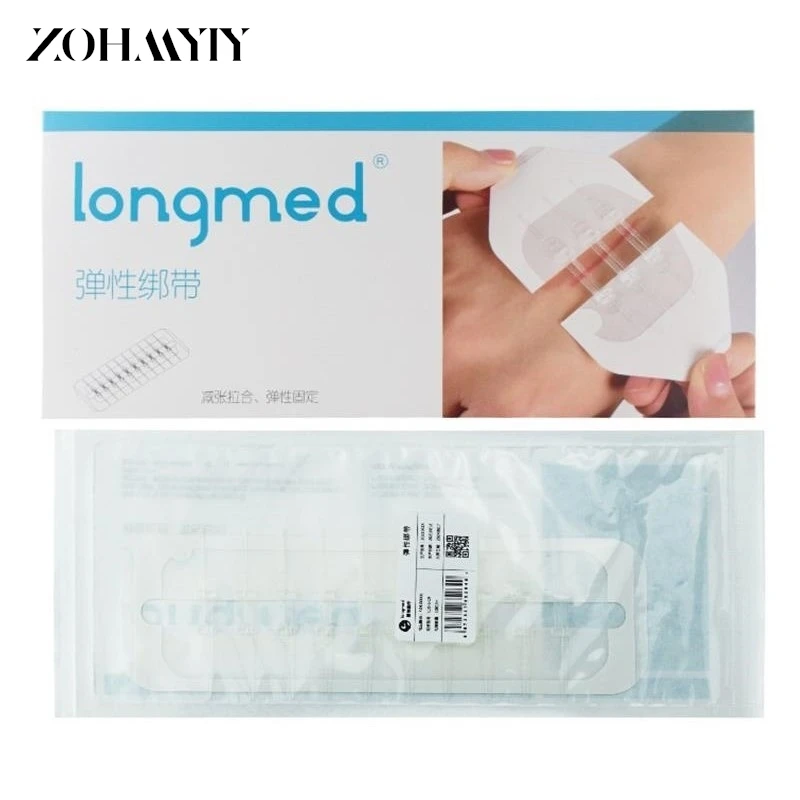 

1/2/10Pcs Zipper Tie Wound Closure Patch Hemostatic Patch Wound Fast Suture Zipper Band-Aid Outdoor Portable Skin Care