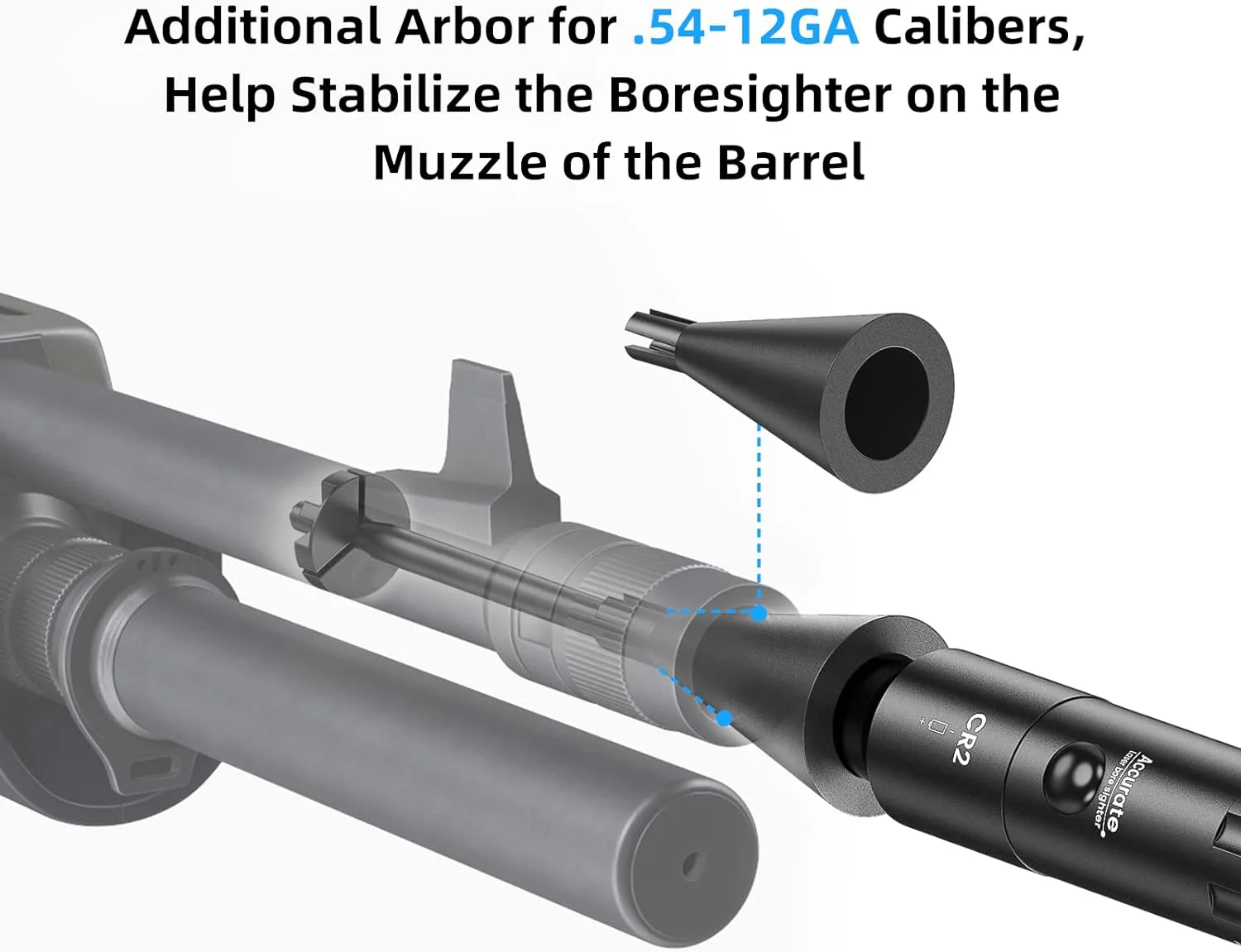 Bore Sight Kit 30Adpaters from .177 .22 to 12GA with Stable Centering Device Boresighter