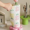 Wooden Kitchen Roll Paper Rack Creative Flower Towel Holder Bathroom Tissue Stand Home Decor Diningtable Napkins Rack, Ornaments 6