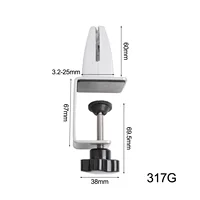 2pcs Office Desk Partition Clip  Adjustable Screen Fixed Clip Glass Clamp Desktop Bulkhead Furniture Fixture Clamps Hardware 2