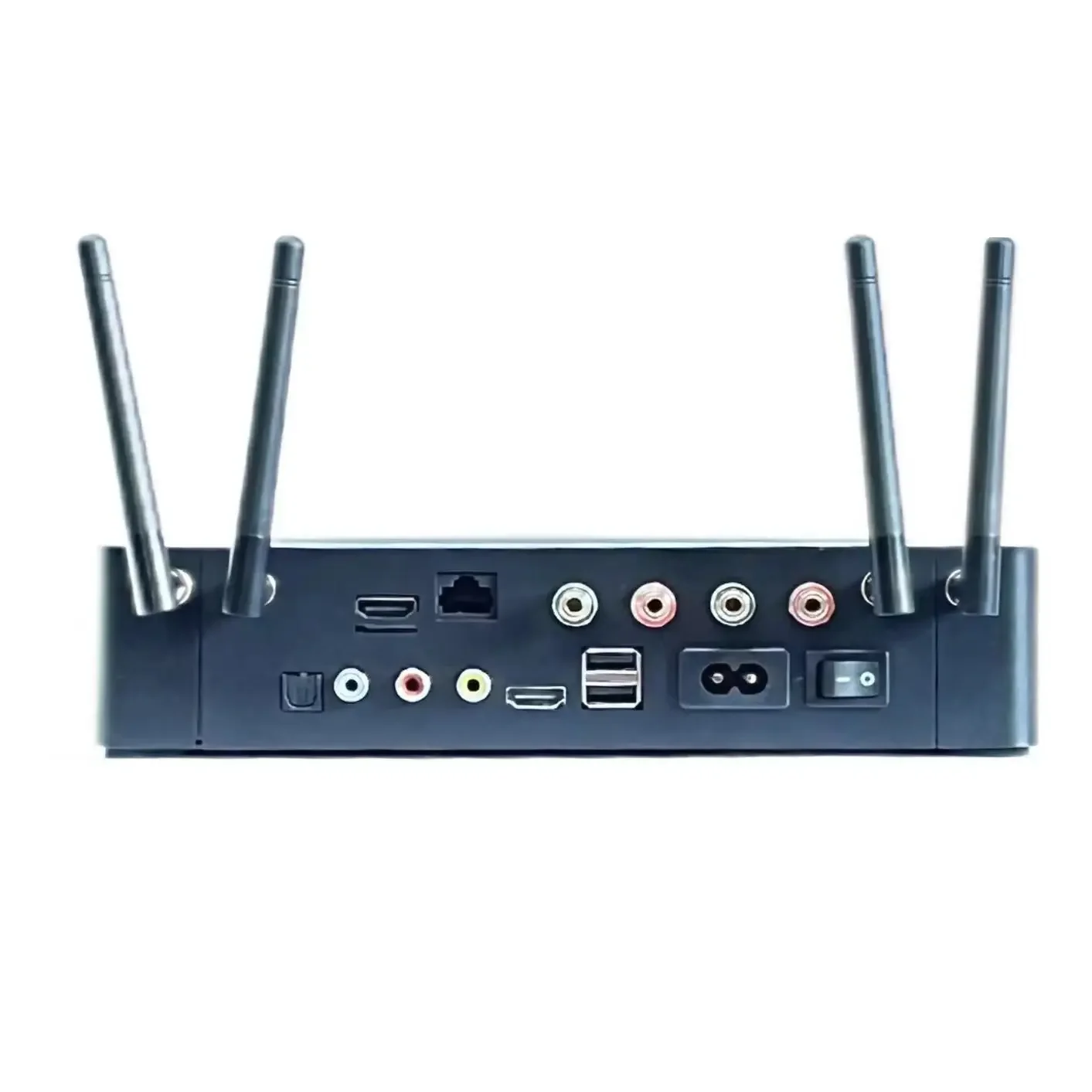 Ihome Karaoke Box Multifunctional Voice Remote Control Dual Track 600W Professional Power Amplifier with 2 Wireless Microphone