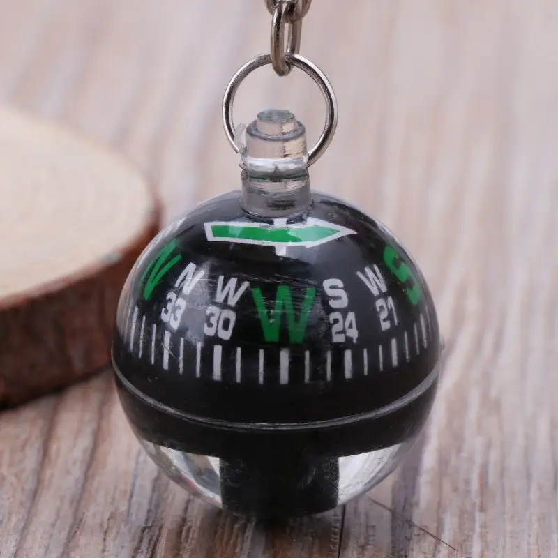 Mini Boussole De Survie 20mm - Remplie Liquide - Pour Randonnée, Camping, Orientation