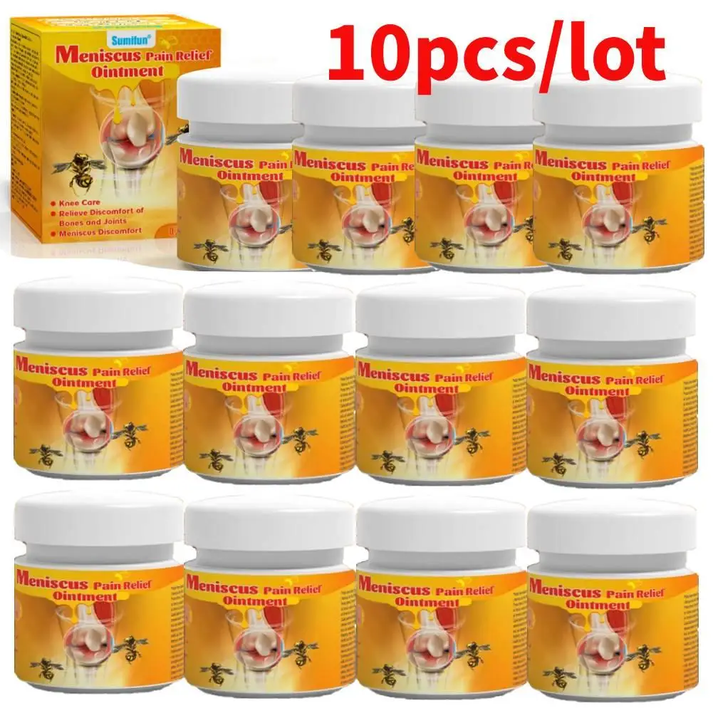 Bee Knee Pain Relief Cream Meniscus Sprain Medical Plaster Arthritis Rheumatoid Joints Analgesic Ointment Support Care 10pcs pain ointment gel,sore healing cream