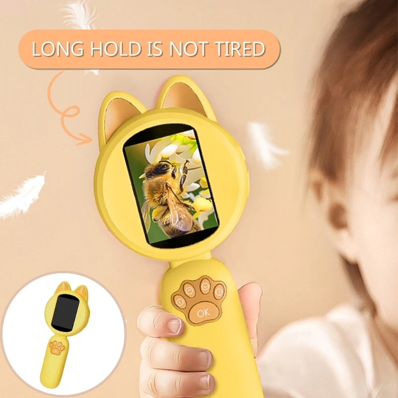 

LCD Display Digital Viewer Child Pocket Microscope Support Photograph Educational Viewer Child Toy for Indoor Outdoor