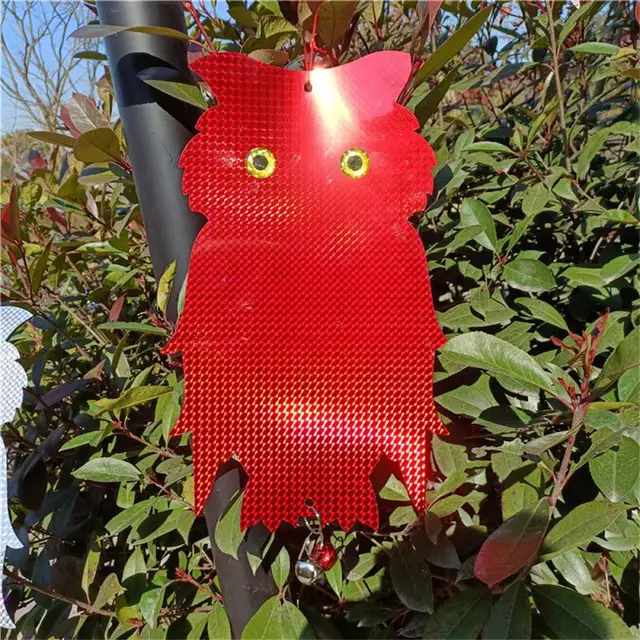 Madárcsökkentő Bagoly Lézer Dupla Oldalú Reflektív Lógó Repeller Kert Erkély Kellékek - Image 4