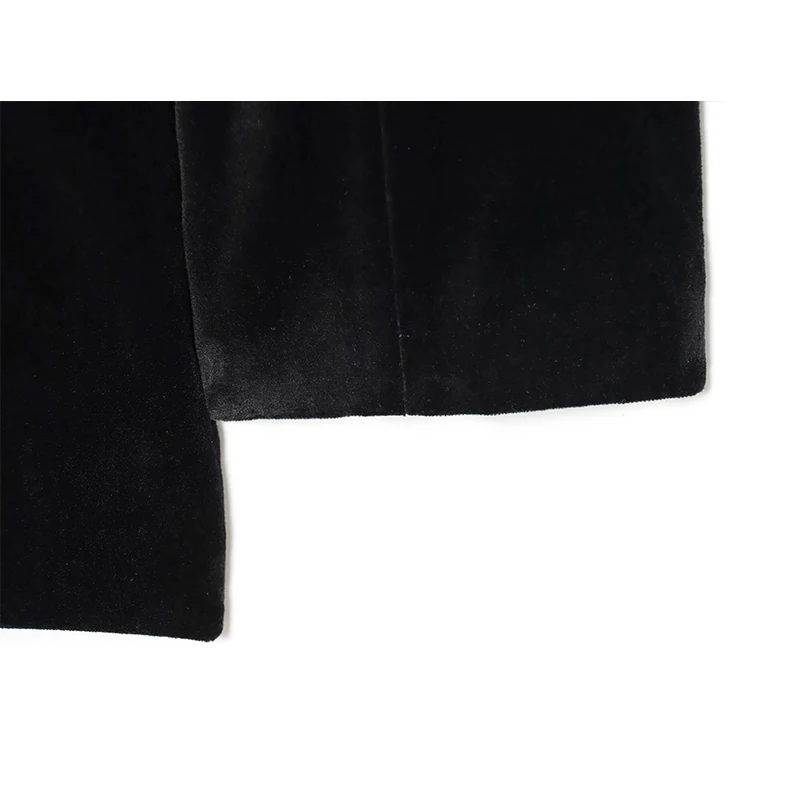 Women Suit Short Jumpsuit Elegant Solid Blazer V-Neck Slim Long Sleeve Bodysuit Streetwear Female Flat Velvet Rompers New