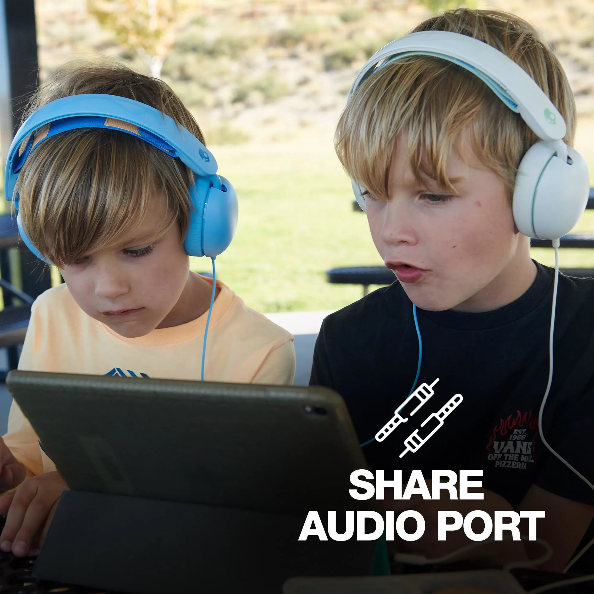 Skullcandy Grom 무선 어린이 헤드폰, HD 통화, 마이크 음성 어시스턴트, 감각 베이스 헤드셋, 대용량 배터리 선택