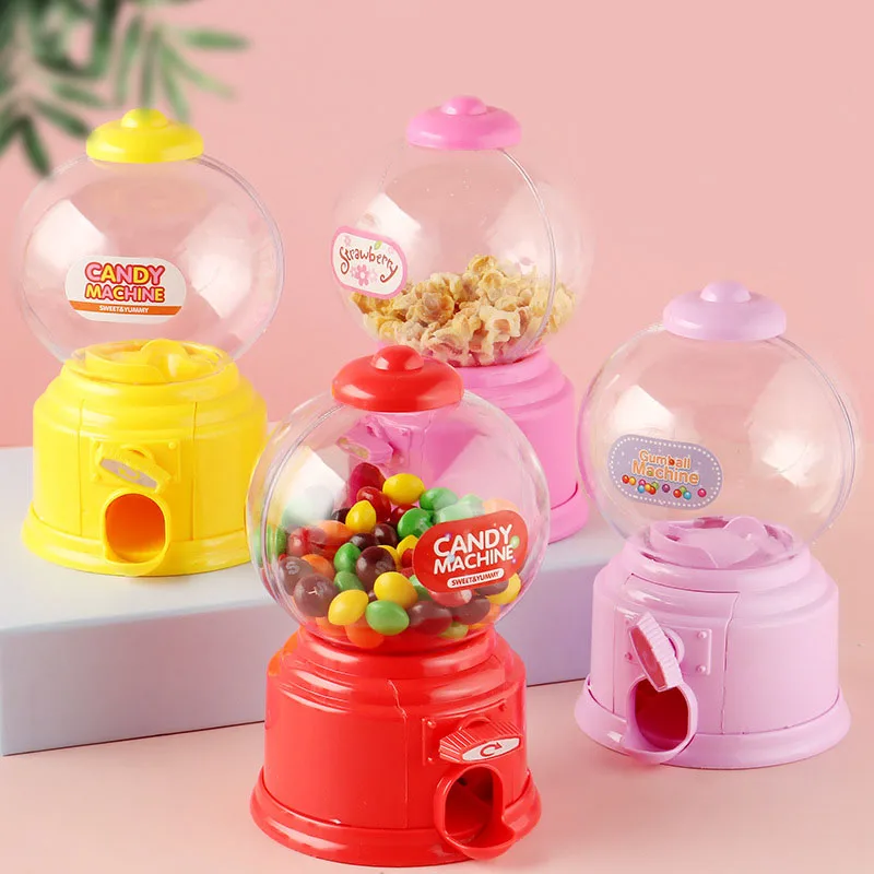 Cute Sweet Mini Candy Machine Kids Bubble Gift Children Bank Toys Dispenser Gumball Coin Saving Box Piggy Bank Home Decor