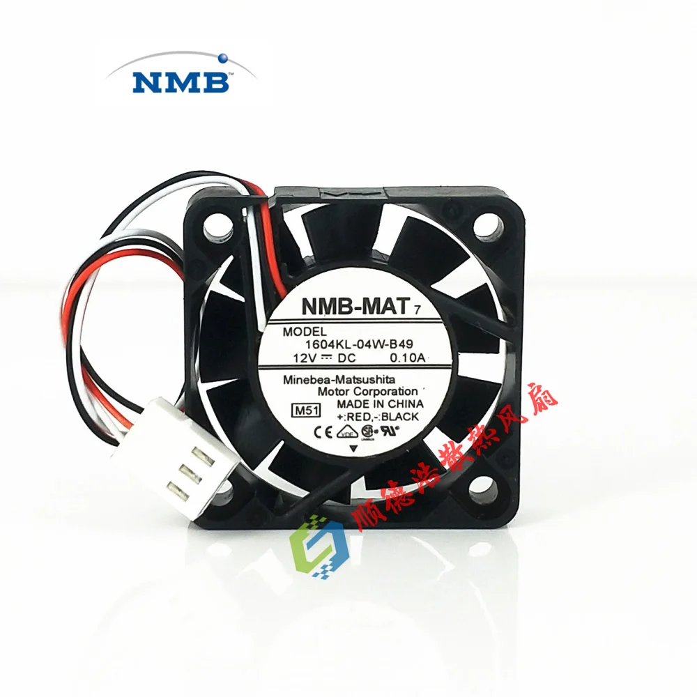 새롭고 독창적 인 NMB 1604KL-04W-B49 B40 4010 12V 0.10A Yaskawa 서보 드라이버 팬, 서보 드라이버 팬