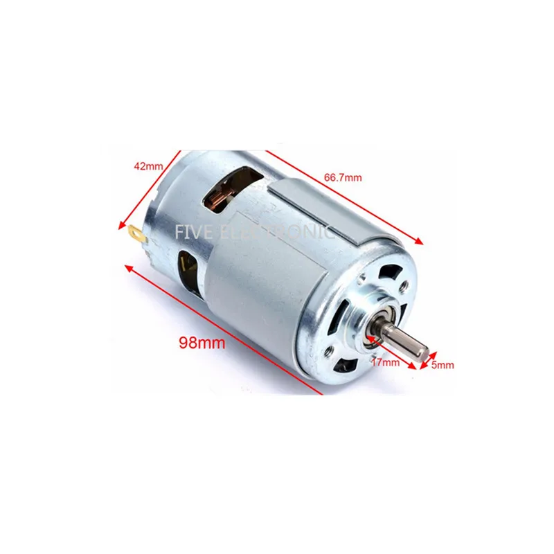 775 12V 12000 шаровой подшипник DC мотор высокая скорость и высокий крутящий момент