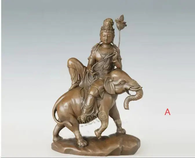 

Pure copper Statue Manjushri Bodhisattvacrafts style character tabletop ornaments