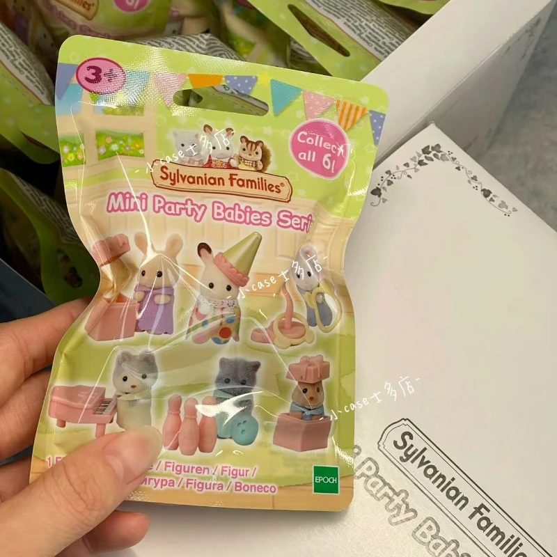 Sylvanian Families toys girl toy kitchens mini baby party blind bags dolls miniature food children's kitchen