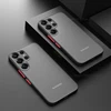 Soft TPU Shockproof Armor Matte Phone Case For Samsung Galaxy S25 S24 S23 S 25 Ultra Plus FE Cases Clear Hard Bumper Back Cover