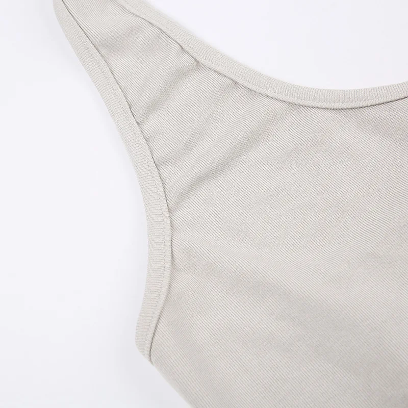 Y2K devil eyes halter crop top detail