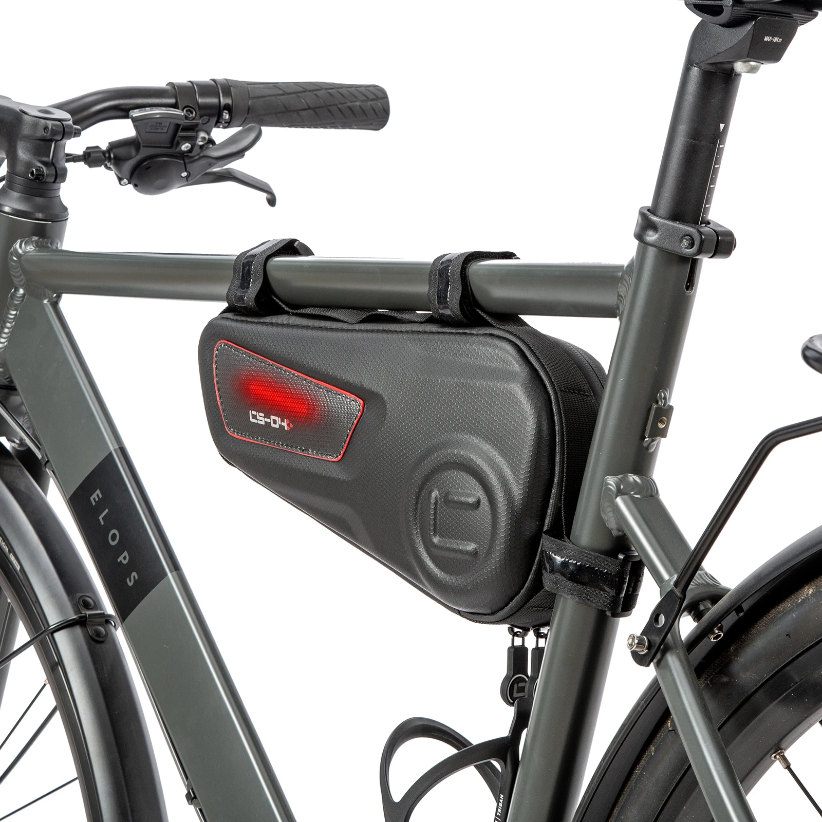 BikeFrameStorageBagHardShellWaterproofBicycleTriangleBag