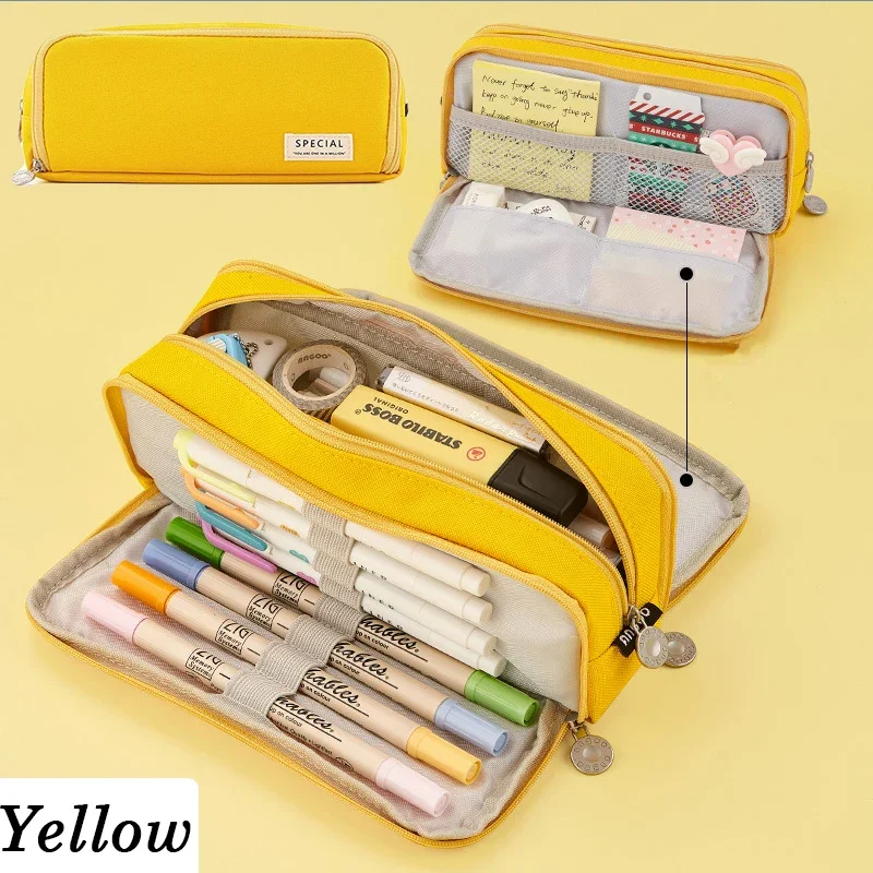 Stylish Foldable Pencil Case - Large Capacity Pen Holder and Desk Organizer