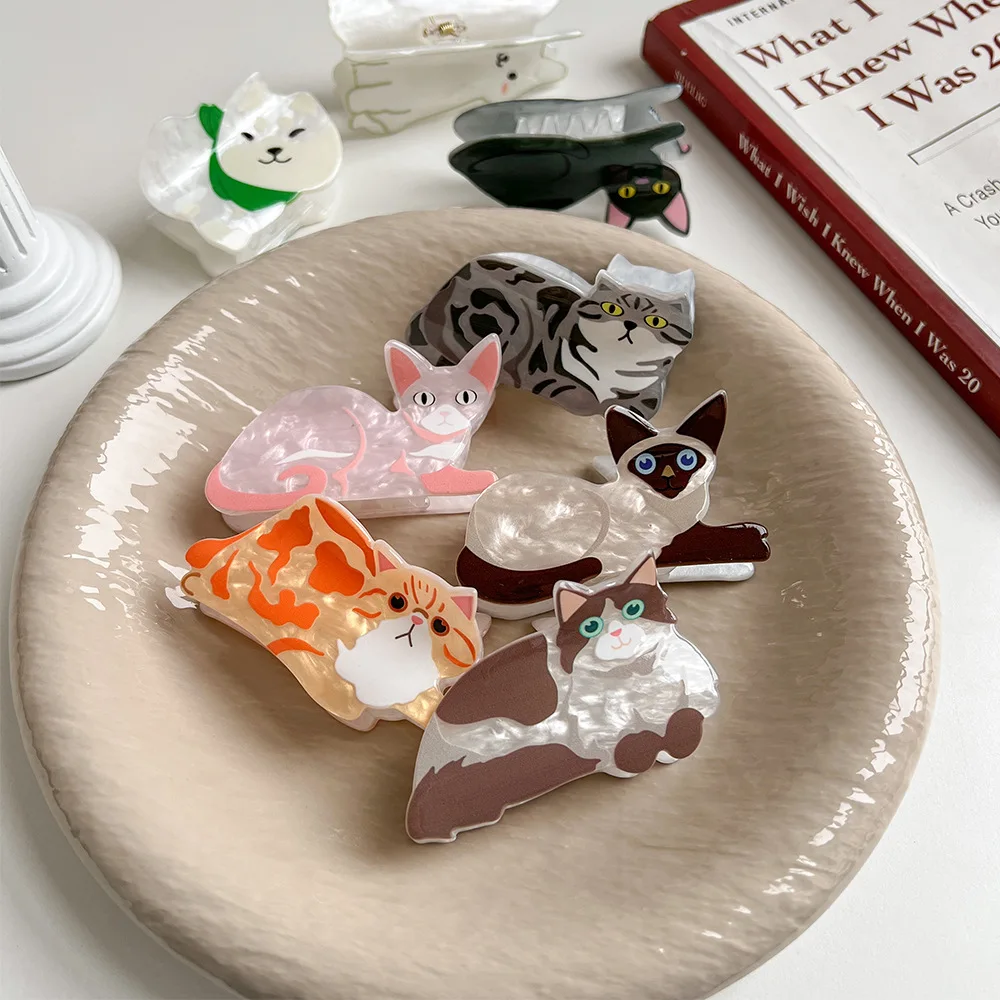 Cute Cat Hairpin Set 2