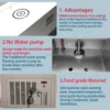 2 Molds Electric Commercial Fruit Ice Cream Machine Automatic Manual Popsicle Maker Quick-Freezing Making 6