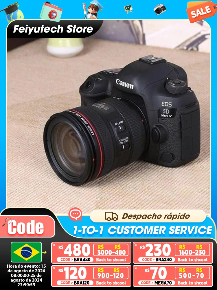 Digital Camera Canon Camera EOS 5D Mark IV DSLR SLR Digital Compact Camera High Pixel Fotografica Profesional with Canon 5D4 5DIV