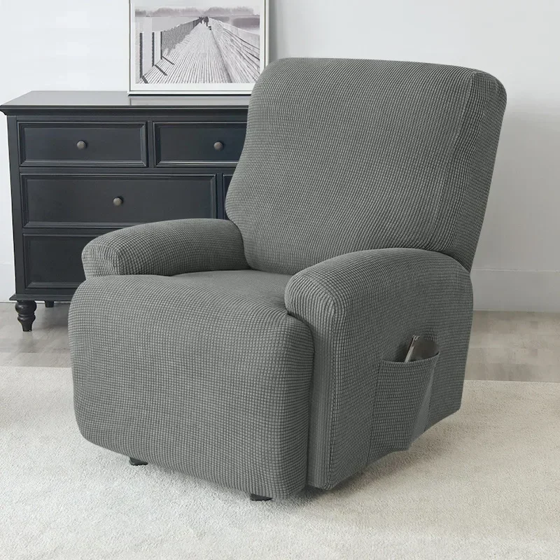 Polar Fleece Recliner Cover Split  All-inclusive  Chair Cover Relax Lounger Single Couch Sofa Slipcovers Armchair Covers 5