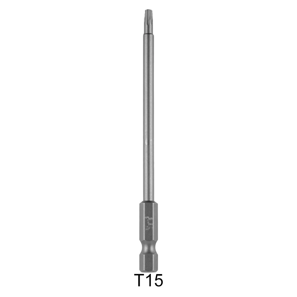 Sechskantschaft, Magnetkopf-Torx-Schraubendreher, Bit aus legiertem Stahl, 100 mm, T7/8/9/10/15/20/25/27/30/40, manipulationssicherer Stern für Sicherheit – Detail 32