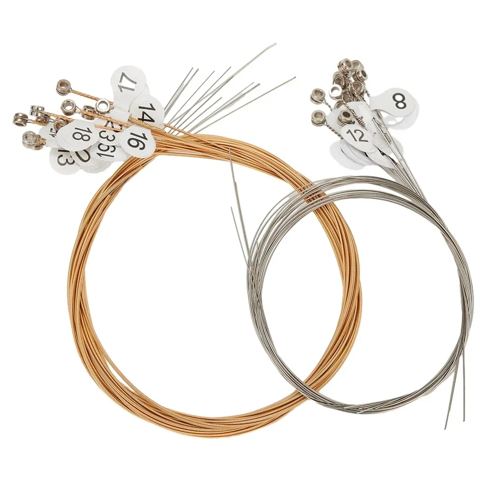 Lyre Strings Long lasting Brass and Nylon Lyre Harp Strings Replacement String Set for 15/16/19/21/24 String Lyres