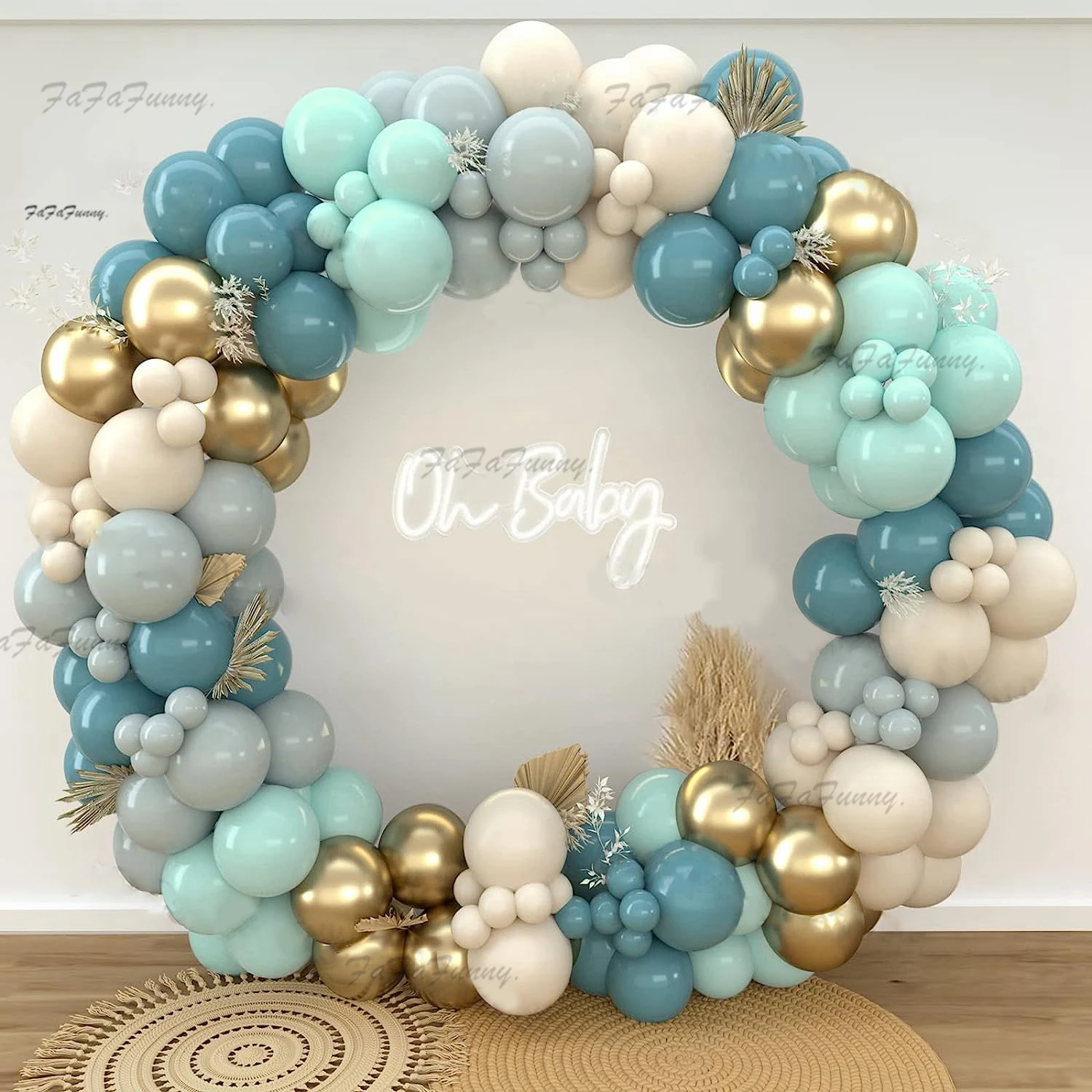 

Blue Balloons Arch Kit Birthday Party Decorations Sand White Latex Baloon Boy Girl Baby Shower Decor Baptism Wedding Theme Party