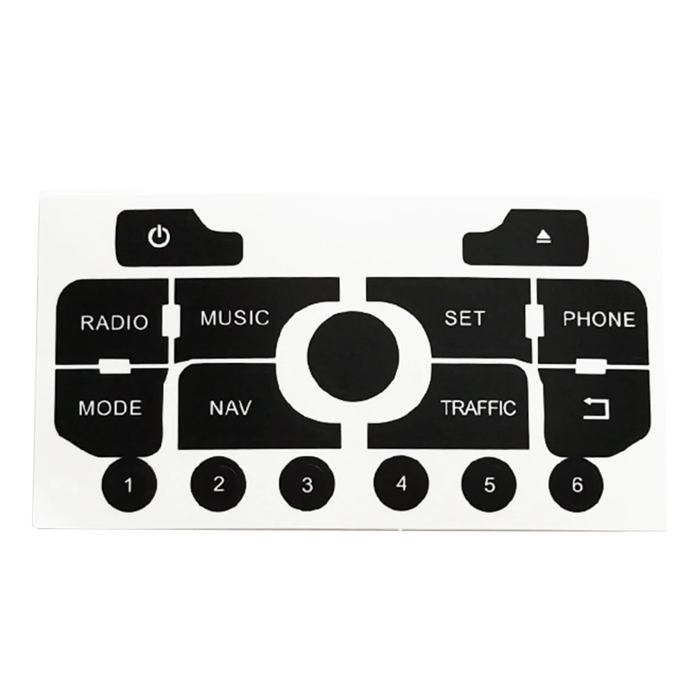 Auto Taste Reparatur Aufkleber Aufkleber Für 308 Für 3008 Für C3 Für C5 Nav Radio Push Button Auto Zubehör Vinyl reparatur Aufkleber – Detail 15