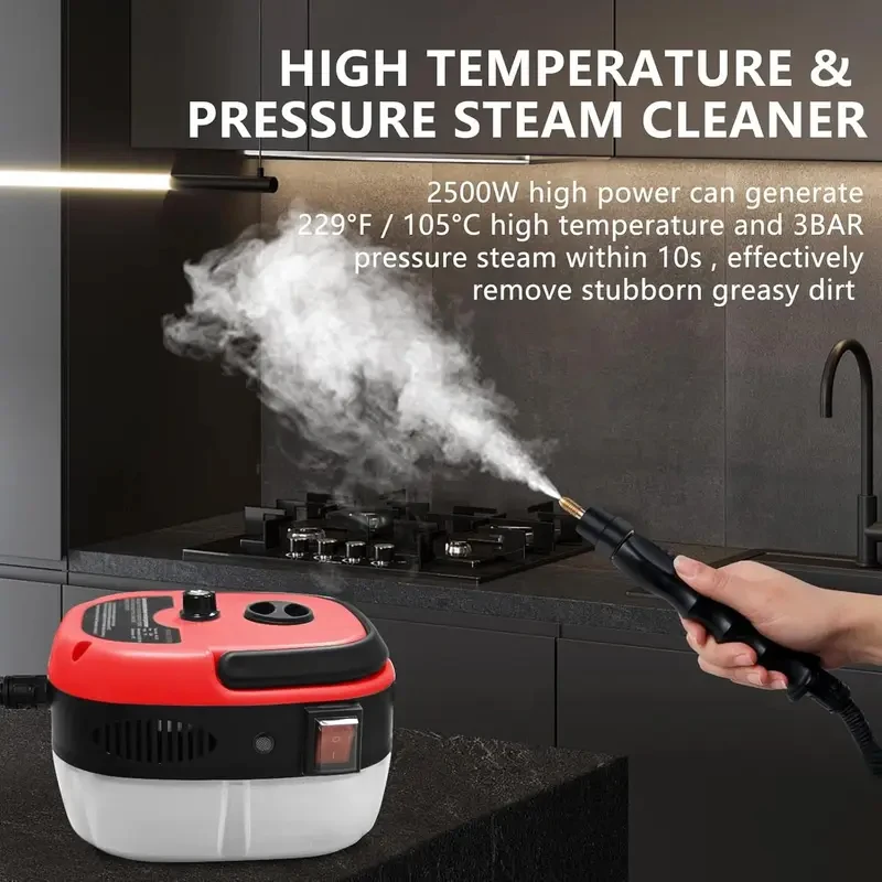 EU Plug 1500W 220V,US Plug 2500W 110V.Car washer,High-temperature steam cleaner, jet cleaner, kitchen range hood，Christmas gifts