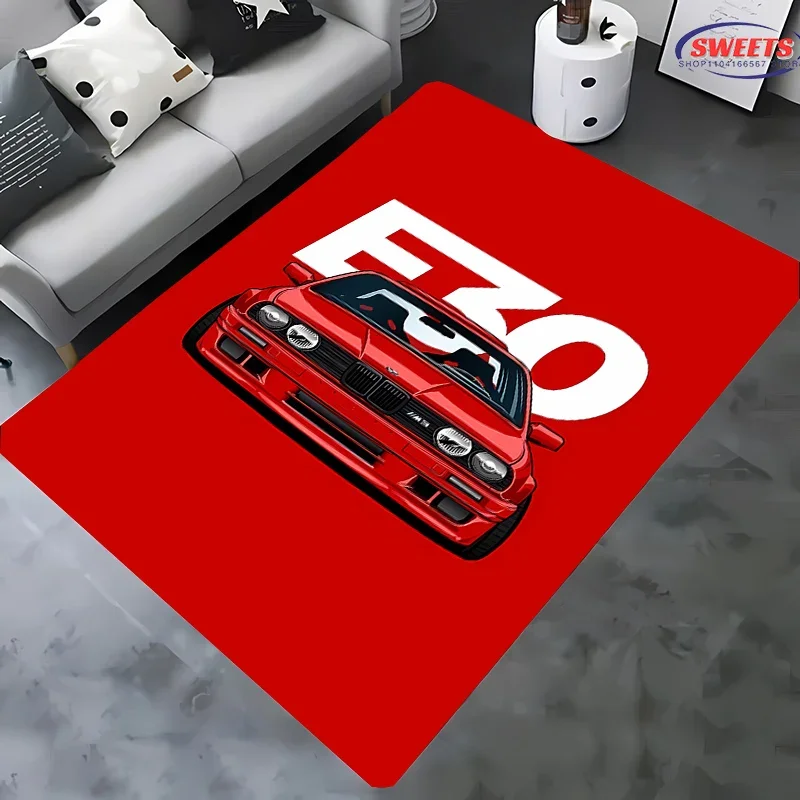 Car E-E30 Carpet for Living Room Bedroom Hallway Long Strip Anti-slip Soft Rug Sofa Doormat Home Decor Durable Mat