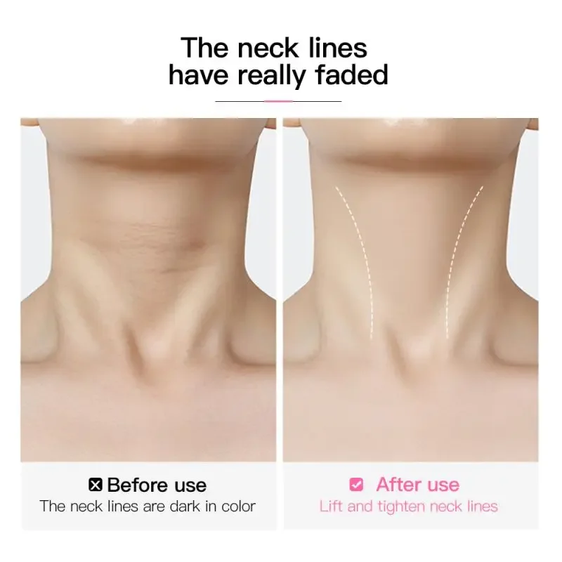 10pcs 투명 목 리프팅 패치 방수 탄력 보이지 않는 페이딩 목 주름 접착 스티커 페이스 리프트 테이프