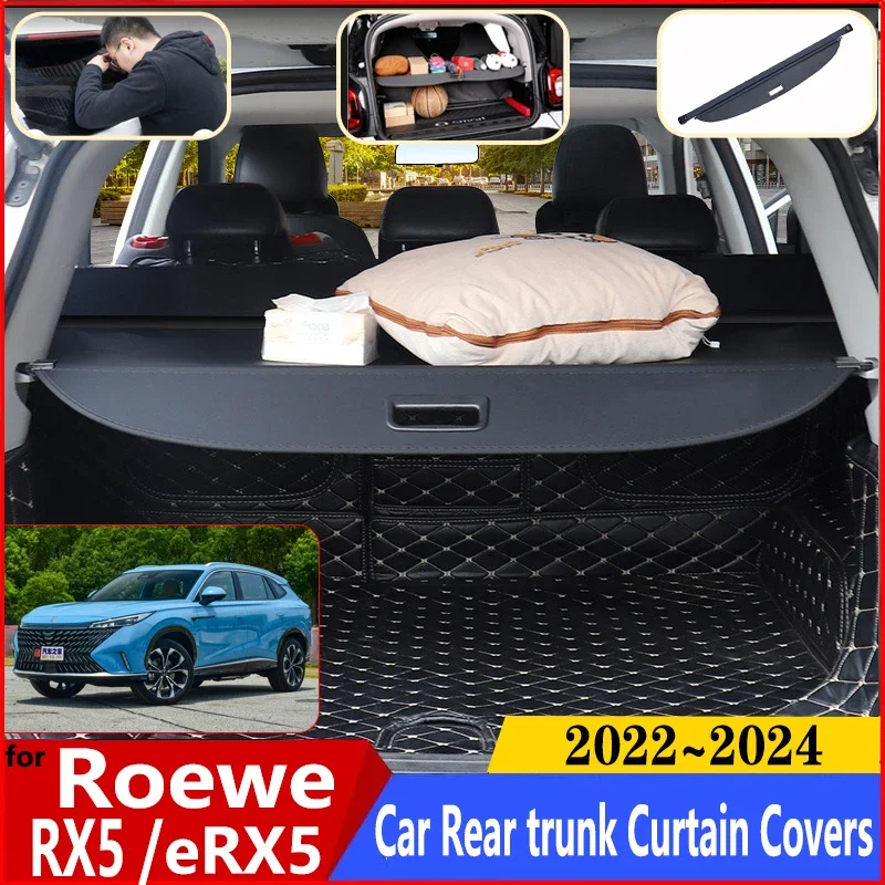 

For MG RX5 2023 Accessories Roewe RX5 eRX5 2022 2024 MK3 Auto Trunk Luggage Curtain Cargo Covers Anti-peeping Car Accessories