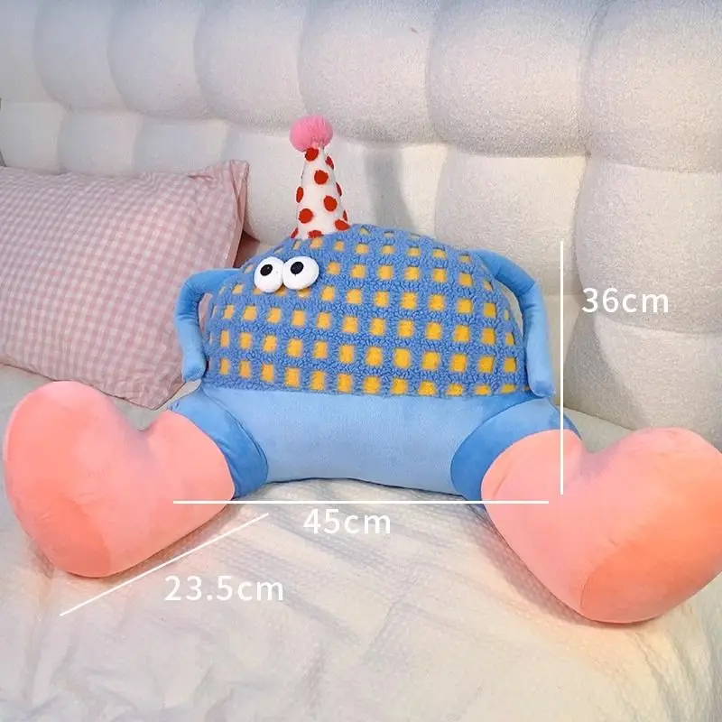 Bigfoot Monster Waist Cushion Sofa Bedroom Decoration Headrest Pillow Bed Sleeping Doll Birthday Gift for Girls 4