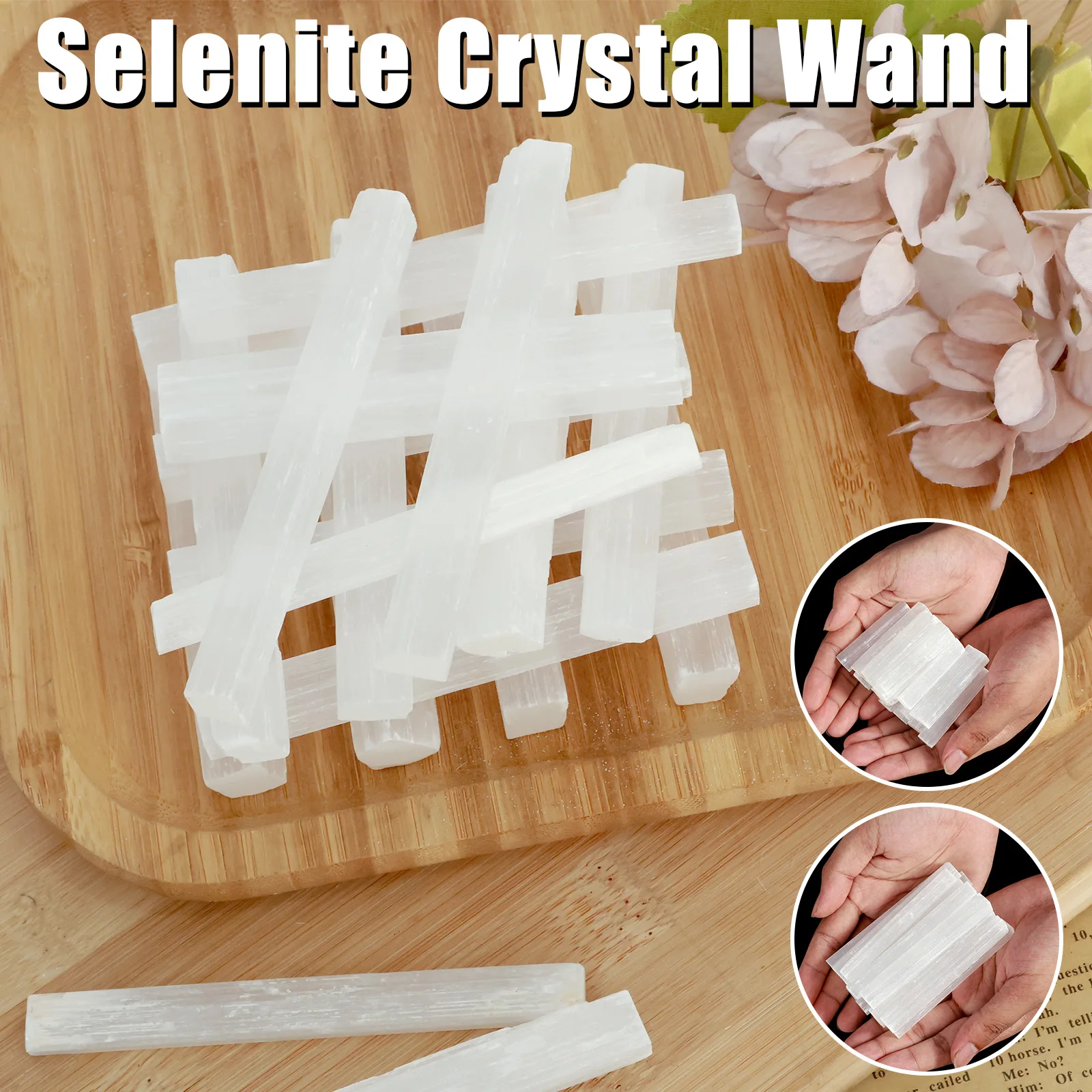

28Pcs Selenite Sticks Meditation Selenite Crystal Wands Energy Drawing Protection Selenite Rods Good Luck Selenite Crystal