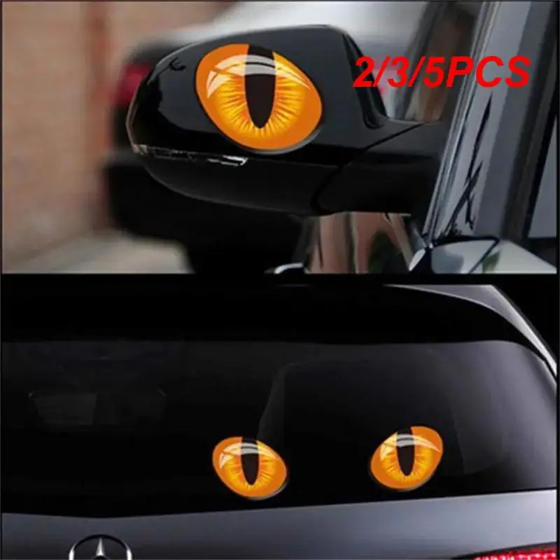 

2/3/5 шт. универсальные автомобильные наклейки 3D стерео отражающие кошачьи глаза автомобильные наклейки креативные стикеры на зеркало заднего вида наклейки Глаза