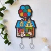 Personalized Wooden Key Holder for Wall Decorative Couple Keychain Hanger Home Decor Key Rack Hook Gifts for Family Birthday 1